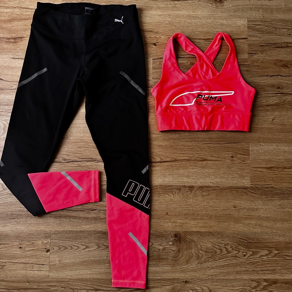 Puma gym set with pocket leggings